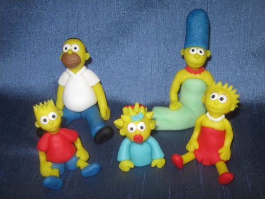 figurky Simpsonovi zepředu