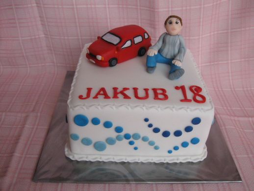 čtvercový s autem zepředu